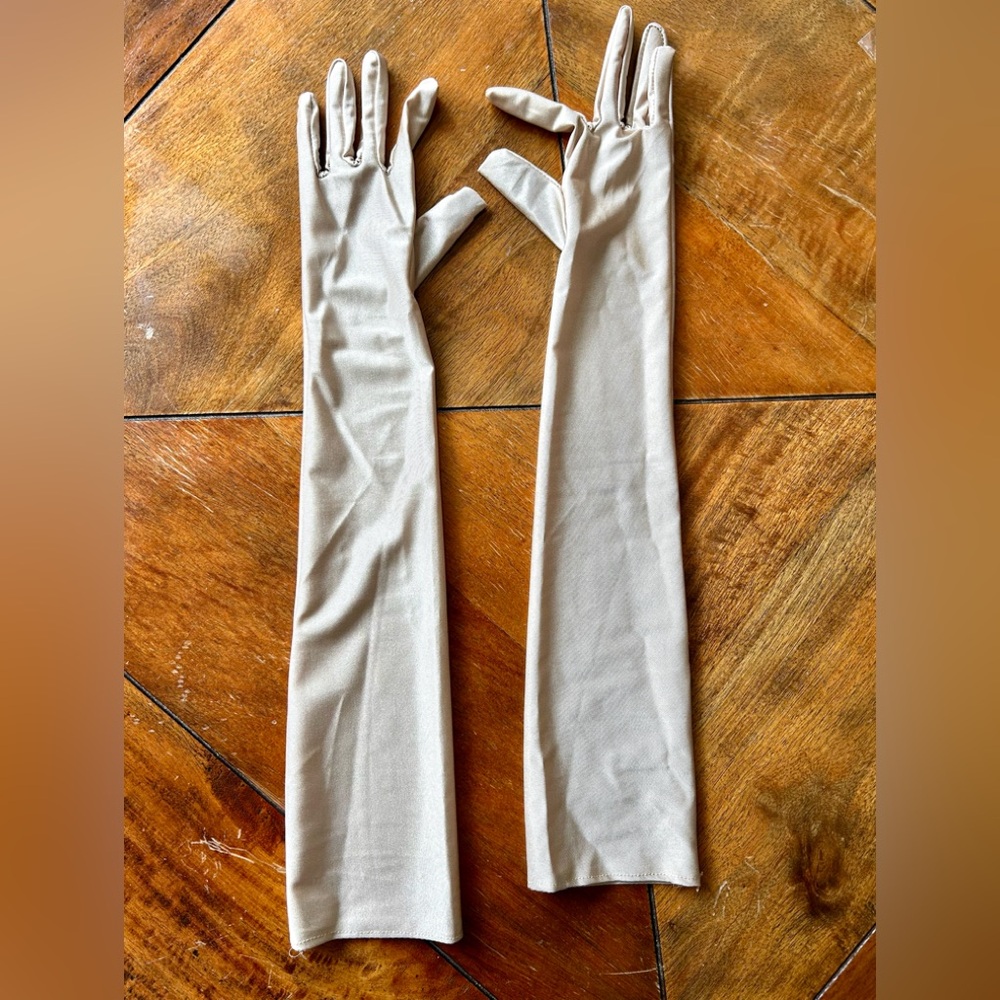 Flapper Accessories For Women 1920s: Long Gloves and Head Piece